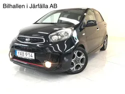 Svart Begagnad 2015 Kia Picanto Halvkombi | 69 900 kr (Marknadspris)
