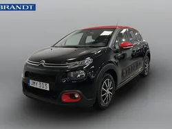 Svart Begagnad 2018 Citroën C3 Halvkombi | 99 900 kr (Marknadspris)