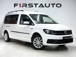 Vit Begagnad 2019 VW Caddy Maxi Life Life Minibuss | 149 900 kr