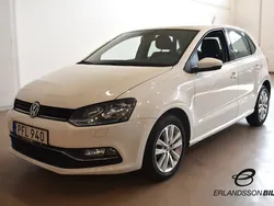 Vit Begagnad 2017 VW Polo Halvkombi | 109 900 kr (Marknadspris)