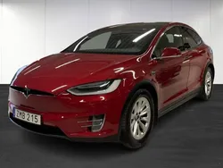 Röd (red) Begagnad 2018 Tesla Model X SUV | 399 900 kr (Bra pris)