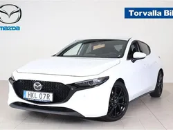 Vit Begagnad 2020 Mazda 3 Sky Halvkombi | 239 900 kr (Lite dyr)
