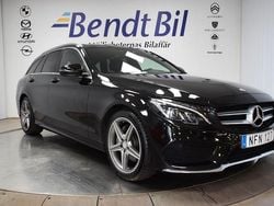 Svart Begagnad 2016 Mercedes C200 AMG line Kombi | 199 500 kr (Marknadspris)