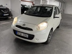 Vit Begagnad 2013 Nissan Micra Halvkombi | 34 000 kr (Bra pris)