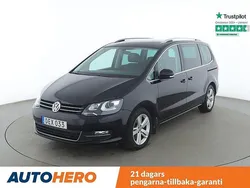 Svart Begagnad 2017 VW Sharan Minibuss | 239 000 kr (Marknadspris)