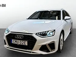 Glaciärvit metallic Begagnad 2023 Audi A4 S-Line Kombi | 369 000 kr (Bra pris)