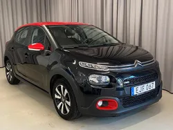 Svart Begagnad 2017 Citroën C3 Feel Halvkombi | 89 900 kr (Marknadspris)