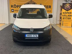 Vit Begagnad 2015 VW Caddy Minibuss | 59 900 kr