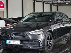 Grå Begagnad 2022 Mercedes C300e AMG Kombi | 399 500 kr (Superpris)