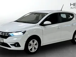 Vit (white) Begagnad 2024 Dacia Sandero Expression Halvkombi | 189 900 kr (Marknadspris)