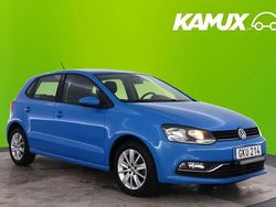 Blå Begagnad 2015 VW Polo Halvkombi | 104 800 kr (Marknadspris)