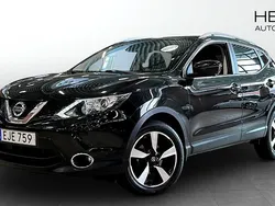 Svart (black) Begagnad 2017 Nissan Qashqai Tekna SUV | 134 900 kr (Marknadspris)