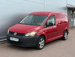 Röd Begagnad 2014 VW Caddy Maxi Minibuss | 79 900 kr (Marknadspris)