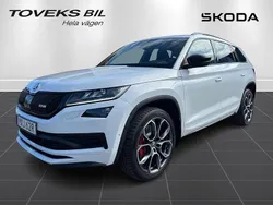 Vit (moon white metallic) Begagnad 2019 Skoda Kodiaq RS SUV | 369 900 kr (Marknadspris)
