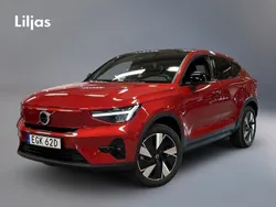 Röd Ny 2024 Volvo EC40 Plus SUV | 569 900 kr (Marknadspris)