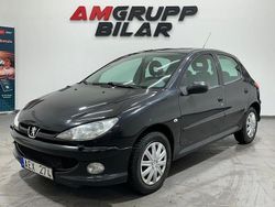 Svart Begagnad 2007 Peugeot 206 Halvkombi | 24 900 kr (Marknadspris)