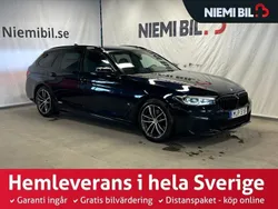 Svart Begagnad 2021 BMW 520 M Sport Kombi | 374 900 kr (Marknadspris)