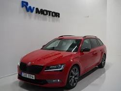 Röd Begagnad 2016 Skoda Superb SportLine Kombi | 209 800 kr (Lite dyr)