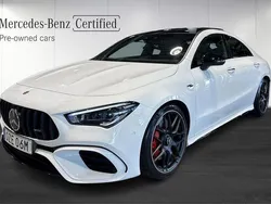 Vit Begagnad 2022 Mercedes CLA45 AMG Premium Plus Sedan | 649 900 kr (Dyr)