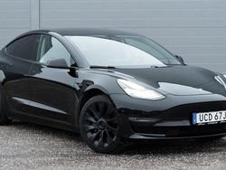 Svart Begagnad 2021 Tesla Model 3 Long Range AWD Sedan | 328 000 kr (Lite dyr)