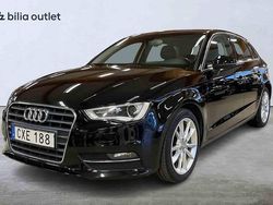 Svart Begagnad 2015 Audi A3 Sportback Halvkombi | 149 900 kr