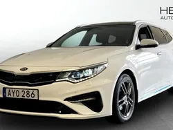 Vit (white) Begagnad 2019 Kia Optima Hybrid 2 Sedan | 229 500 kr (Marknadspris)