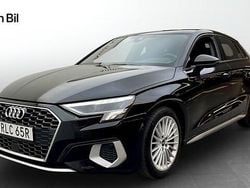 Svart Begagnad 2021 Audi A3 Advanced Plus Halvkombi | 209 000 kr (Marknadspris)