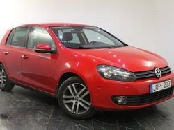 Röd Begagnad 2009 VW Golf VI Halvkombi | 54 700 kr (Marknadspris)