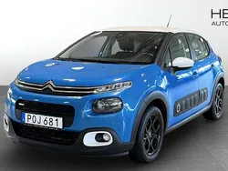 Blå (blue) Begagnad 2017 Citroën C3 Halvkombi | 75 000 kr (Lite dyr)