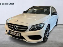Vit Begagnad 2017 Mercedes C220 AMG line Kombi | 208 700 kr (Bra pris)