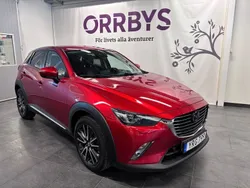 Röd Begagnad 2017 Mazda CX-3 Optimum SUV | 216 000 kr (Lite dyr)