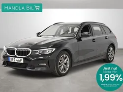 Svart Begagnad 2021 BMW 320 Sport Line Kombi | 279 900 kr (Marknadspris)