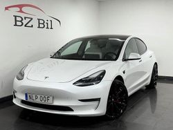 Vit Begagnad 2019 Tesla Model 3 Performance Sedan | 244 900 kr (Marknadspris)