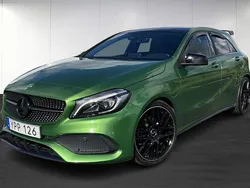 Grön (green) Begagnad 2017 Mercedes A200 AMG line Halvkombi | 209 900 kr (Dyr)
