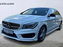 Vit Begagnad 2015 Mercedes CLA220 Shooting Brake AMG Kombi | 199 900 kr (Marknadspris)