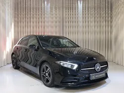 Svart (svart metallic) Begagnad 2018 Mercedes A180 AMG Halvkombi | 199 900 kr (Marknadspris)