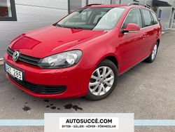 Mörkröd (röd) Begagnad 2010 VW Golf VI Kombi | 99 900 kr (Lite dyr)