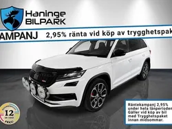Vit Begagnad 2019 Skoda Kodiaq RS SUV | 339 900 kr (Lite dyr)