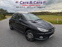 Svart Begagnad 2006 Peugeot 206 Halvkombi | 14 900 kr (Marknadspris)