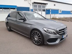 Grå (grå metallic) Begagnad 2017 Mercedes C220 AMG line Kombi | 189 000 kr (Marknadspris)