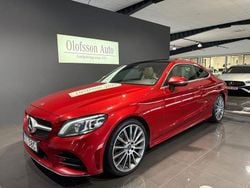 Manufaktur hyacinthröd metallic Begagnad 2019 Mercedes C220 AMG Sportkupé | 299 000 kr (Marknadspris)