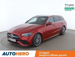 Röd Begagnad 2022 Mercedes C220 AMG line Kombi | 465 000 kr (Marknadspris)