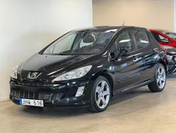Svart Begagnad 2008 Peugeot 308 Halvkombi | 69 900 kr (Dyr)