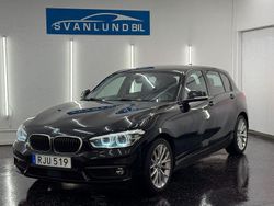 Svart Begagnad 2017 BMW 118 Advantage Halvkombi | 149 800 kr (Marknadspris)