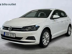 Vit Begagnad 2019 VW Polo Comfortline Halvkombi | 134 900 kr (Marknadspris)