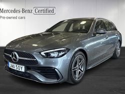 Grå (grey) Begagnad 2024 Mercedes C200 AMG line Kombi | 439 900 kr (Marknadspris)