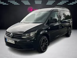 Svart Begagnad 2017 VW Caddy Maxi Minibuss | 108 900 kr (Marknadspris)