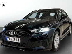 Svart Begagnad 2022 Audi A3 Sportback Proline Halvkombi | 219 000 kr (Marknadspris)