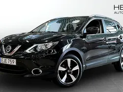 Svart (black) Begagnad 2017 Nissan Qashqai Tekna SUV | 134 900 kr (Marknadspris)