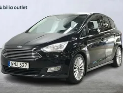 Svart Begagnad 2016 Ford C-MAX Titanium Minibuss | 74 900 kr (Marknadspris)